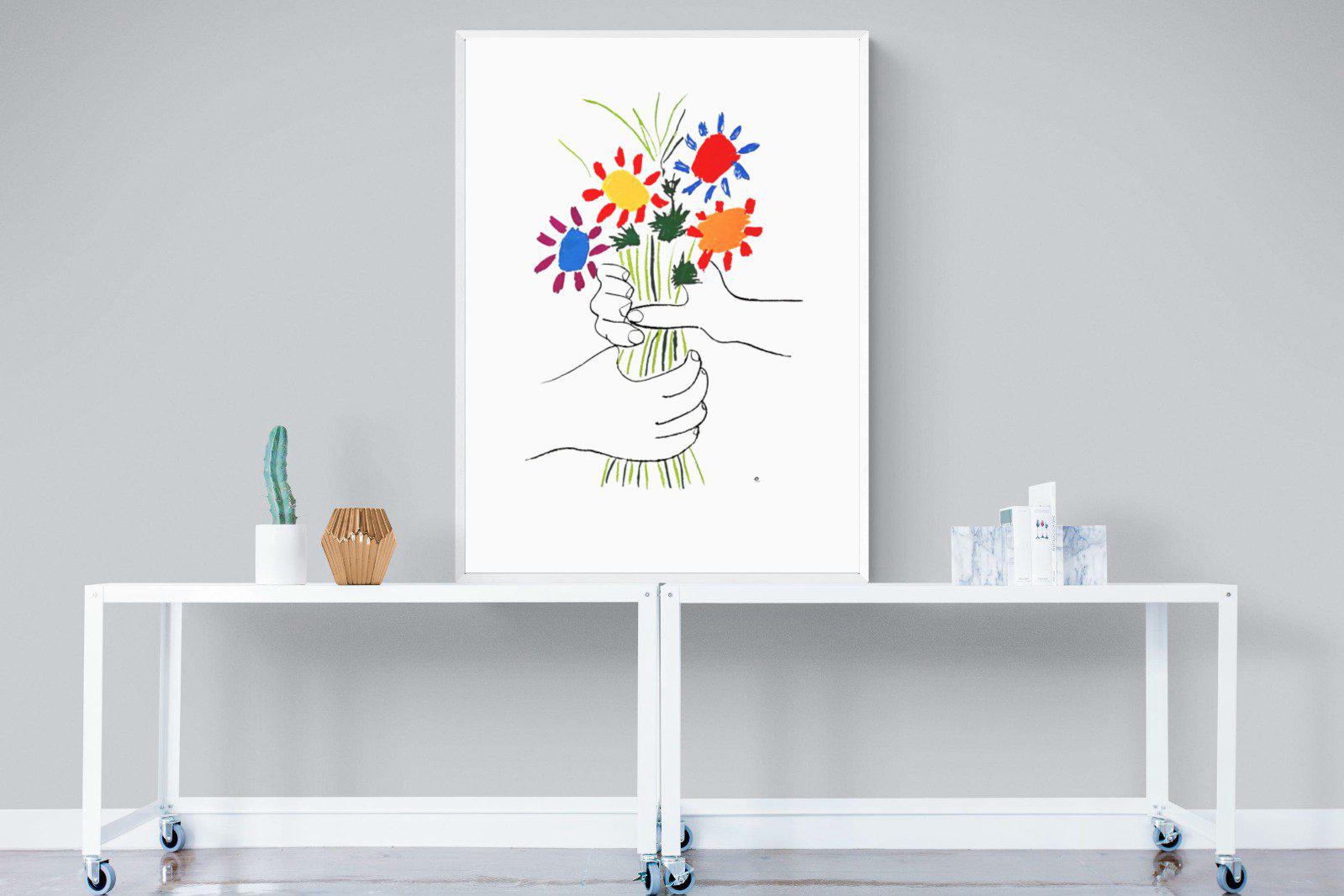 Petite Fleurs-Wall_Art-90 x 120cm-Mounted Canvas-White-Pixalot