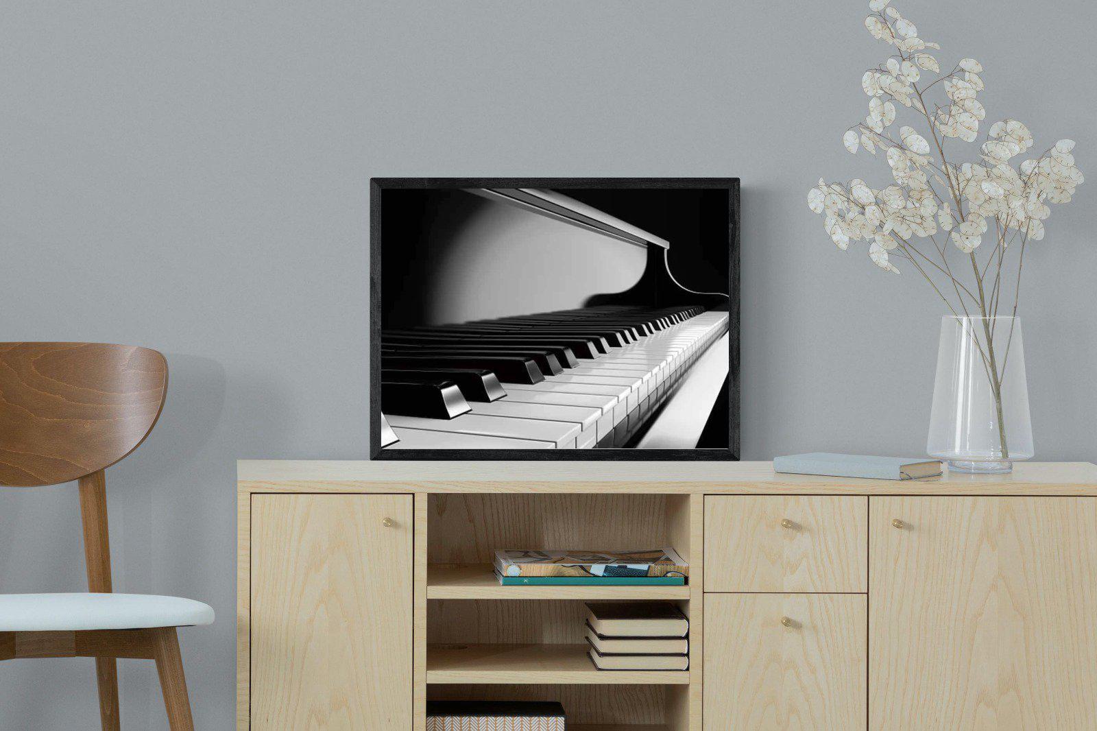 Piano-Wall_Art-60 x 45cm-Mounted Canvas-Black-Pixalot