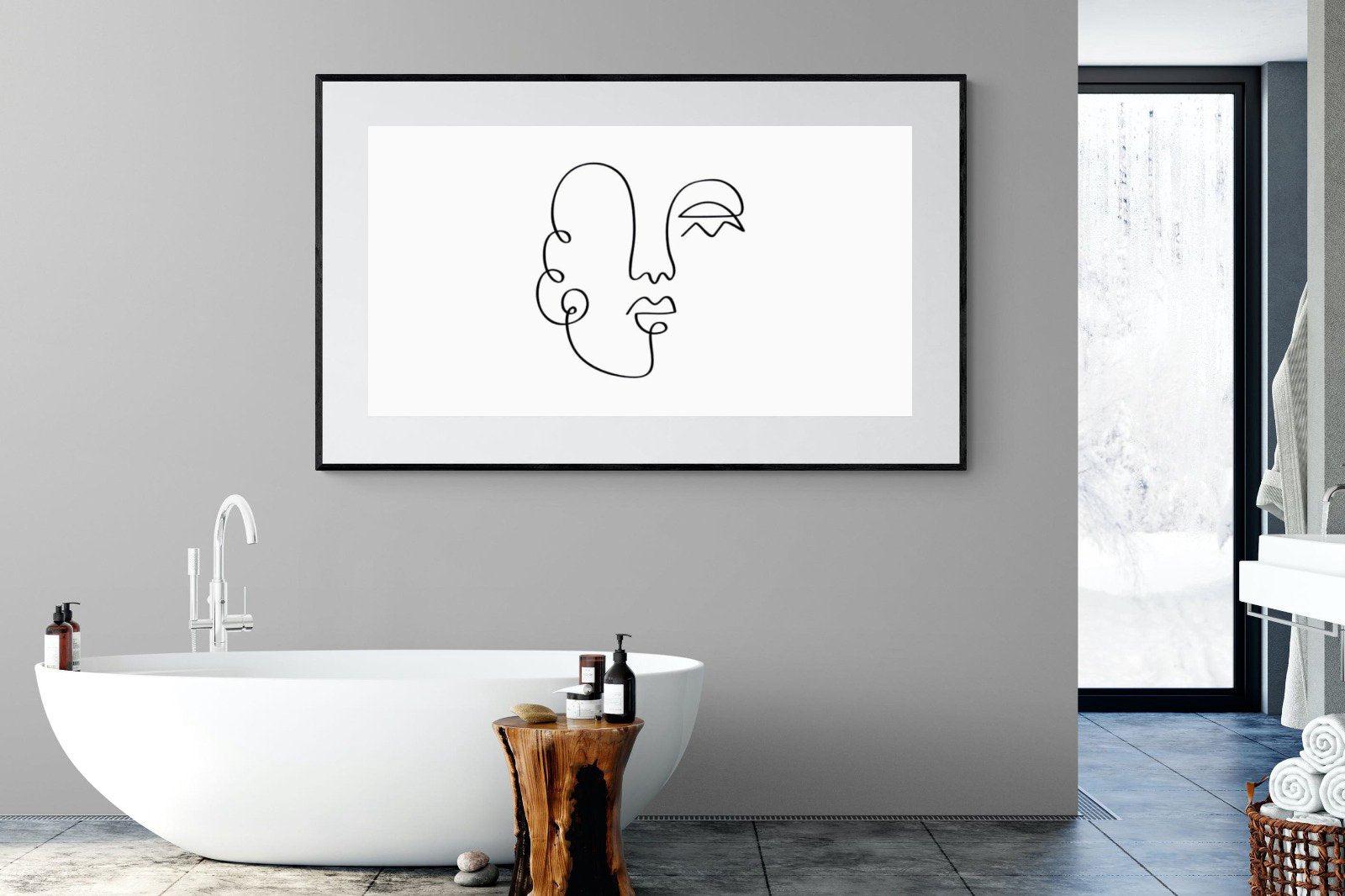 Picasso One-Wall_Art-180 x 110cm-Framed Print-Black-Pixalot