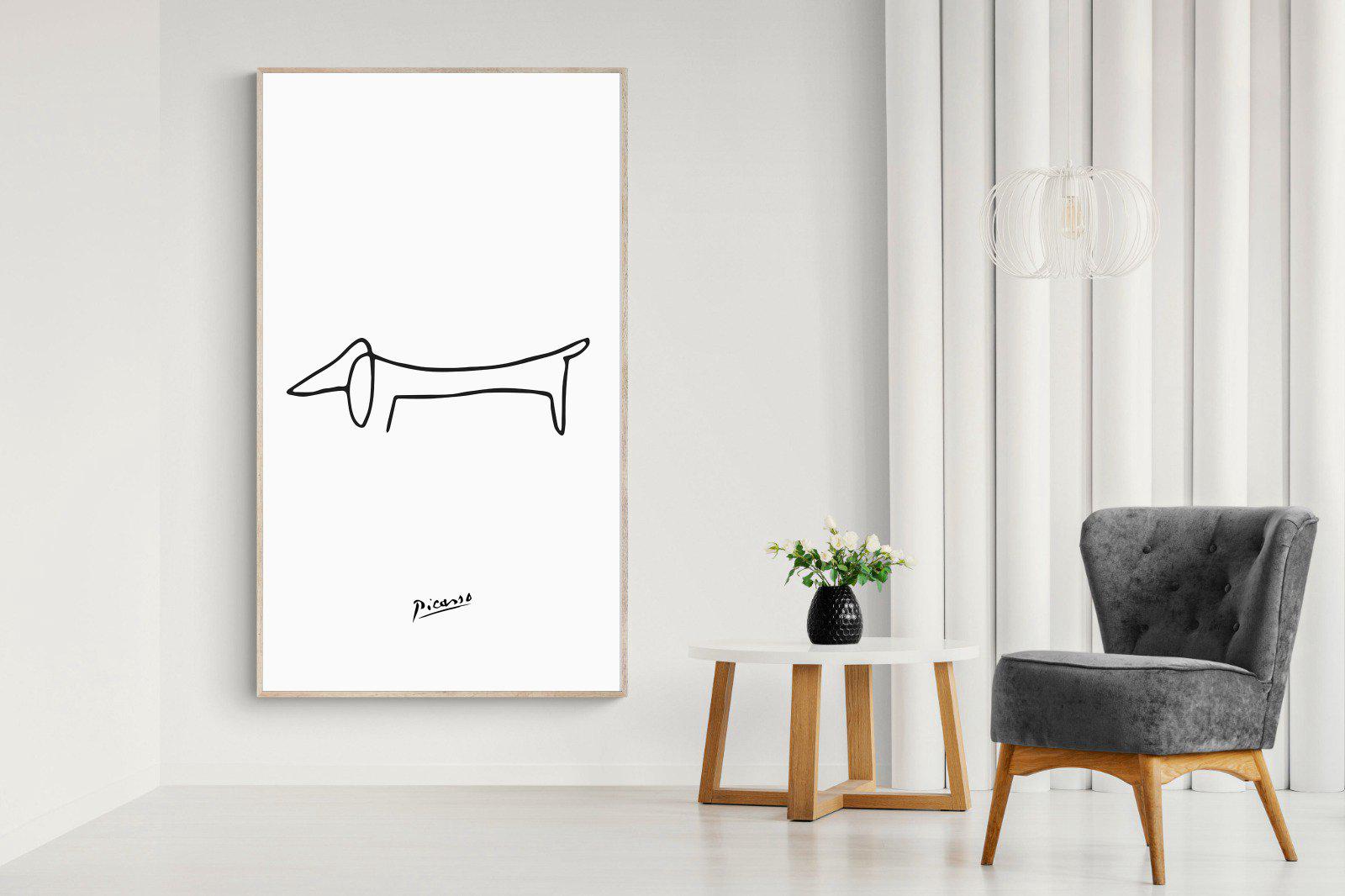 Picasso's Dachshund-Wall_Art-130 x 220cm-Mounted Canvas-Wood-Pixalot