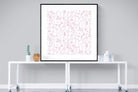 Pink Pattern-Wall_Art-120 x 120cm-Framed Print-Black-Pixalot