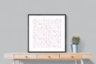 Pink Pattern-Wall_Art-80 x 80cm-Framed Print-Black-Pixalot