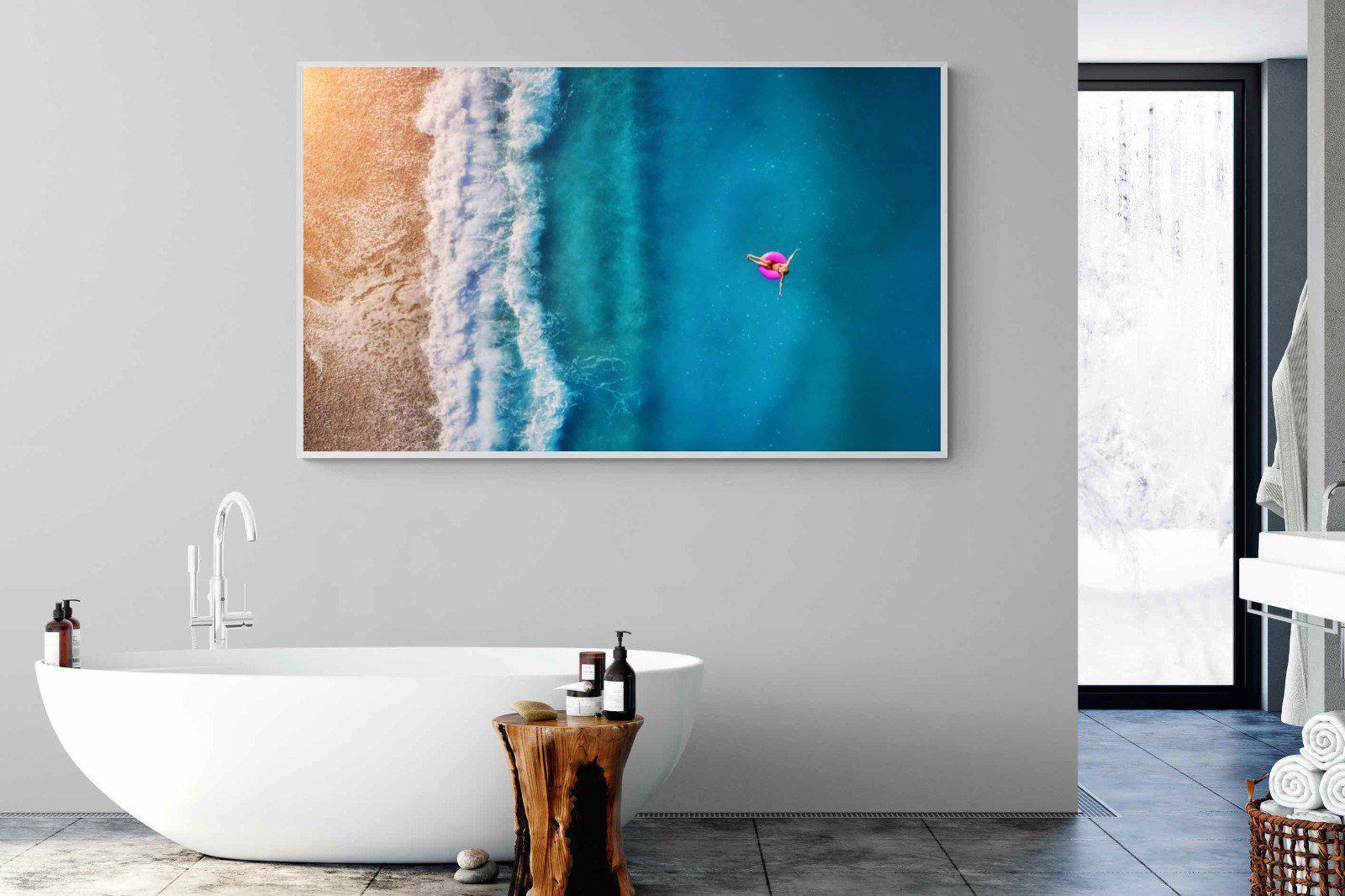 Pink Ring-Wall_Art-180 x 110cm-Mounted Canvas-White-Pixalot