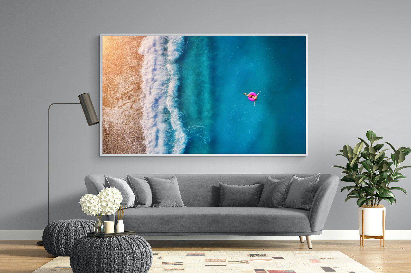 Pink Ring-Wall_Art-220 x 130cm-Mounted Canvas-White-Pixalot