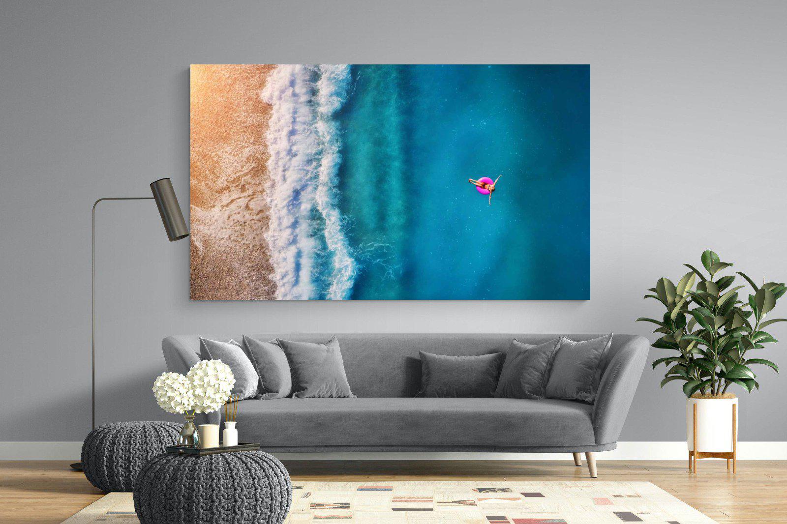 Pink Ring-Wall_Art-220 x 130cm-Mounted Canvas-No Frame-Pixalot