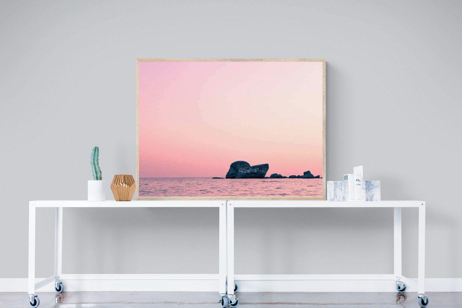 Pink Rocks-Wall_Art-120 x 90cm-Mounted Canvas-Wood-Pixalot