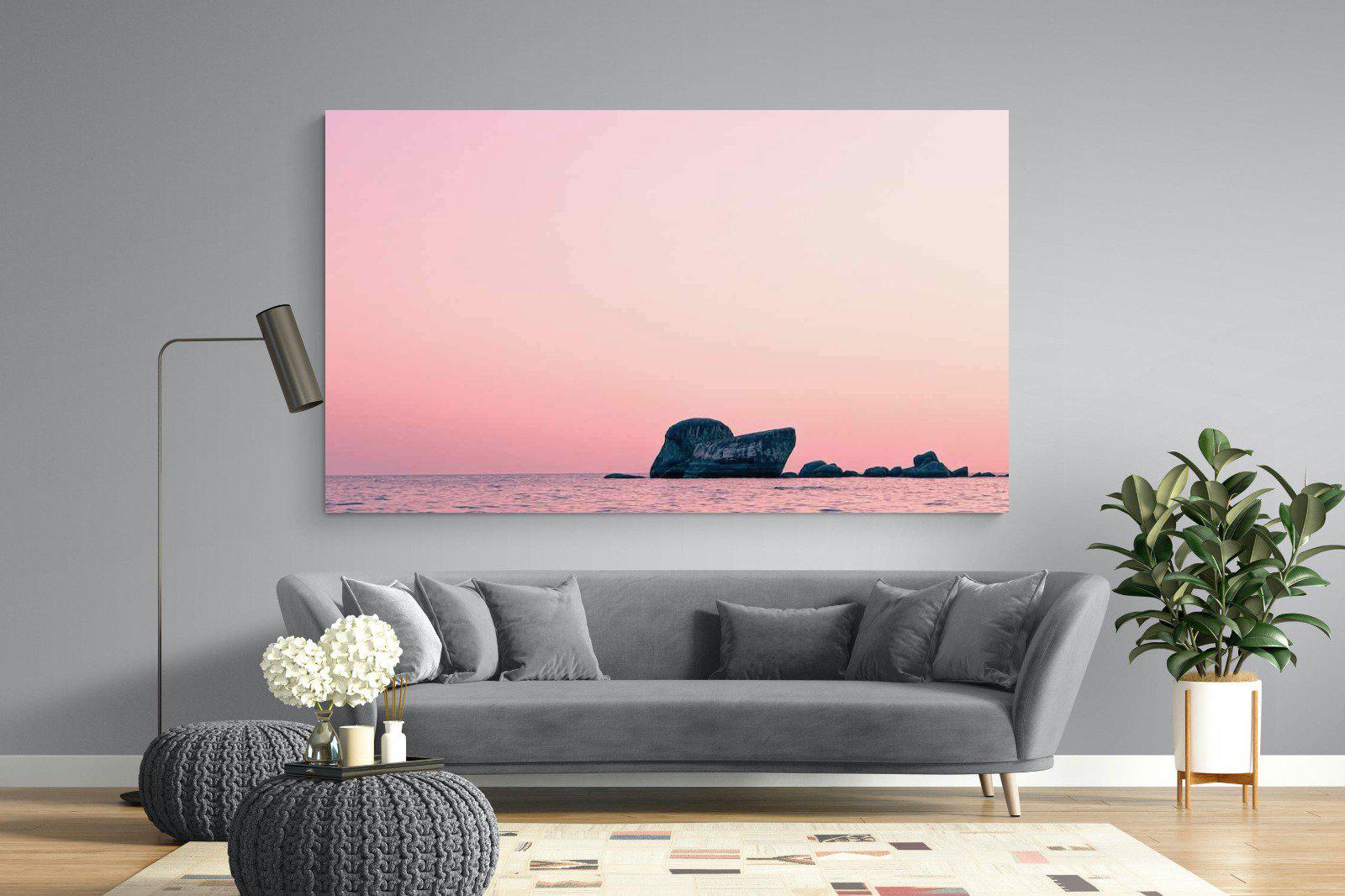 Pink Rocks-Wall_Art-220 x 130cm-Mounted Canvas-No Frame-Pixalot