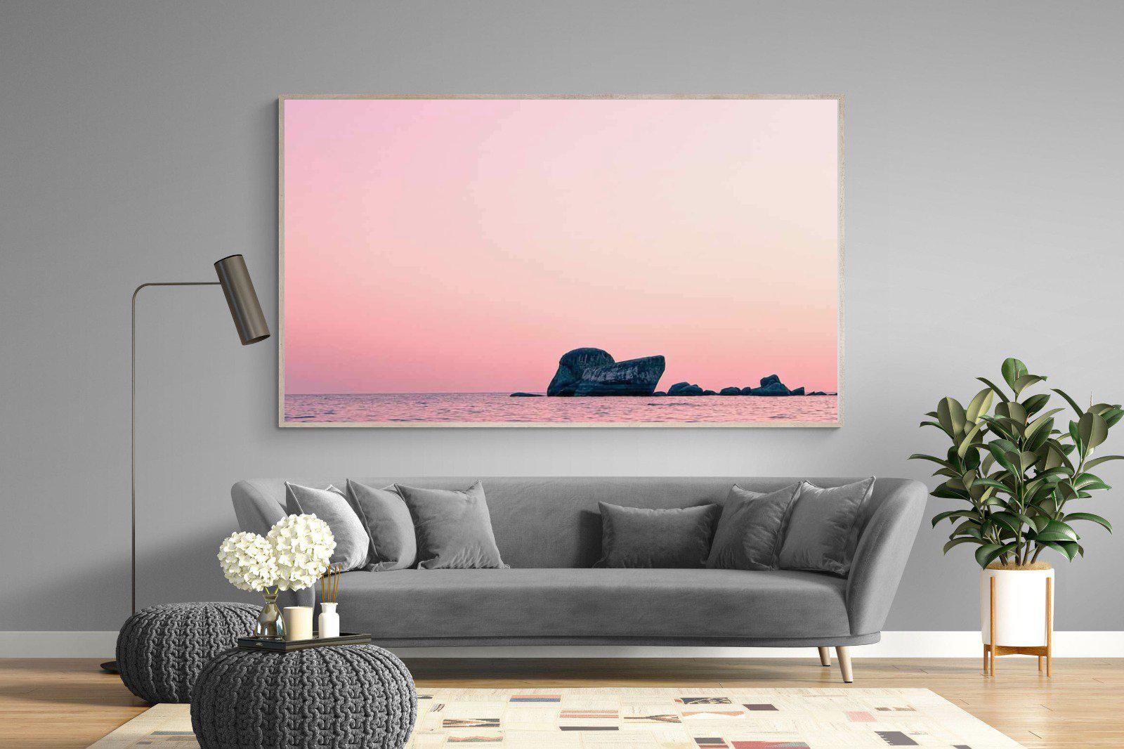 Pink Rocks-Wall_Art-220 x 130cm-Mounted Canvas-Wood-Pixalot