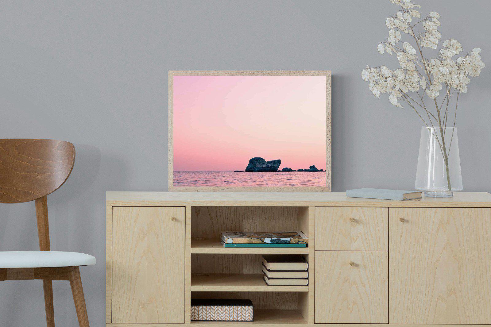 Pink Rocks-Wall_Art-60 x 45cm-Mounted Canvas-Wood-Pixalot