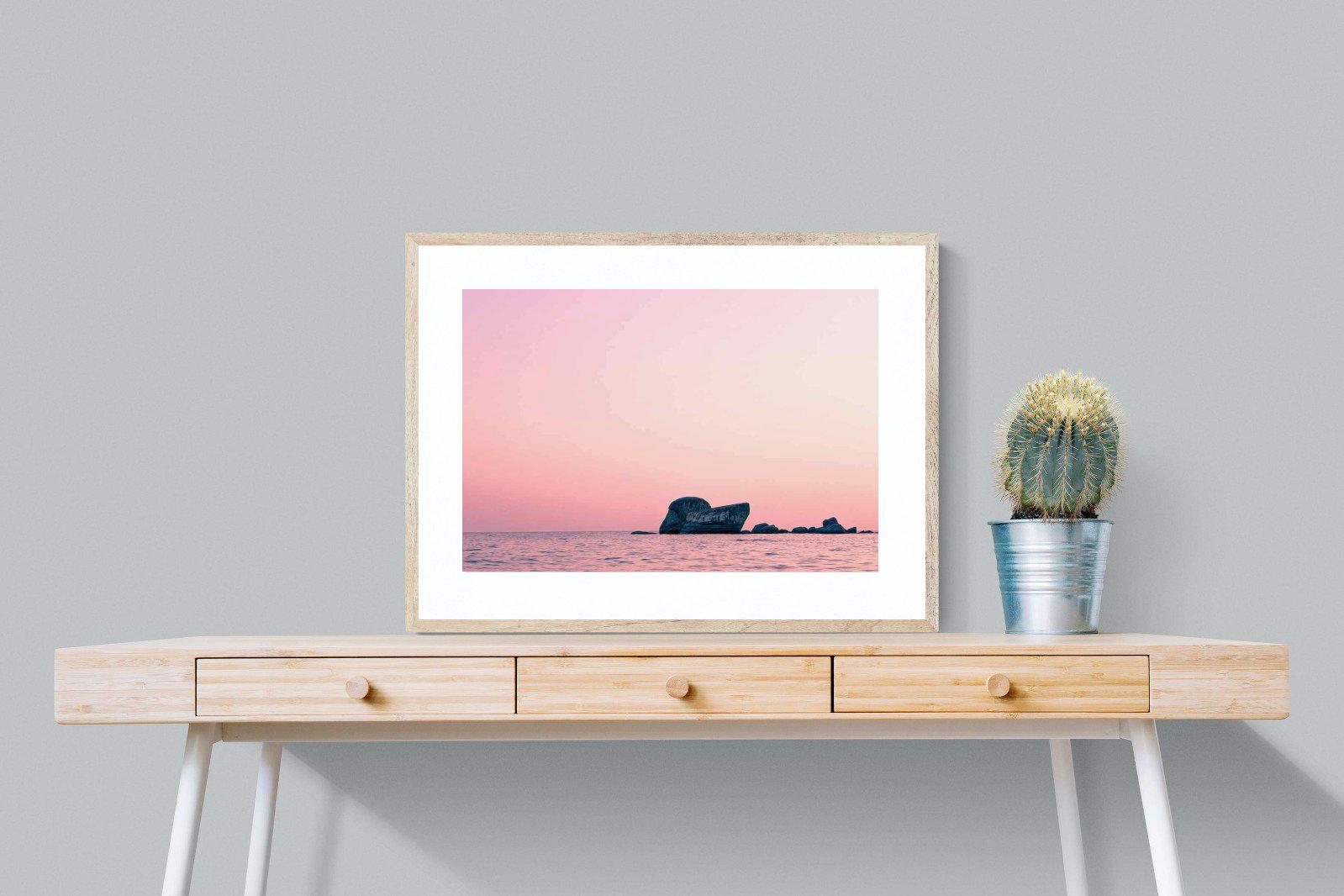 Pink Rocks-Wall_Art-80 x 60cm-Framed Print-Wood-Pixalot
