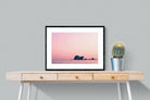 Pink Rocks-Wall_Art-80 x 60cm-Framed Print-Black-Pixalot