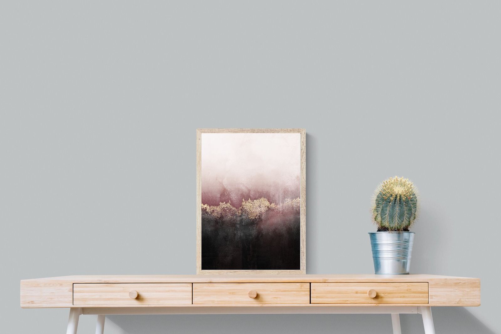 Pink Sky-Wall_Art-45 x 60cm-Mounted Canvas-Wood-Pixalot