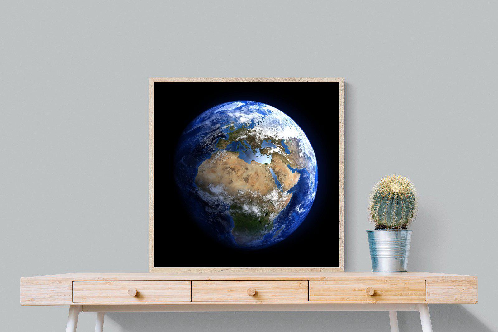 Planet Earth-Wall_Art-80 x 80cm-Mounted Canvas-Wood-Pixalot