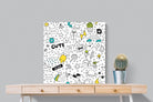 Play Time-Wall_Art-80 x 80cm-Mounted Canvas-No Frame-Pixalot