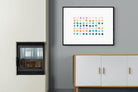 Polkadot-Wall_Art-100 x 75cm-Mounted Canvas-Black-Pixalot