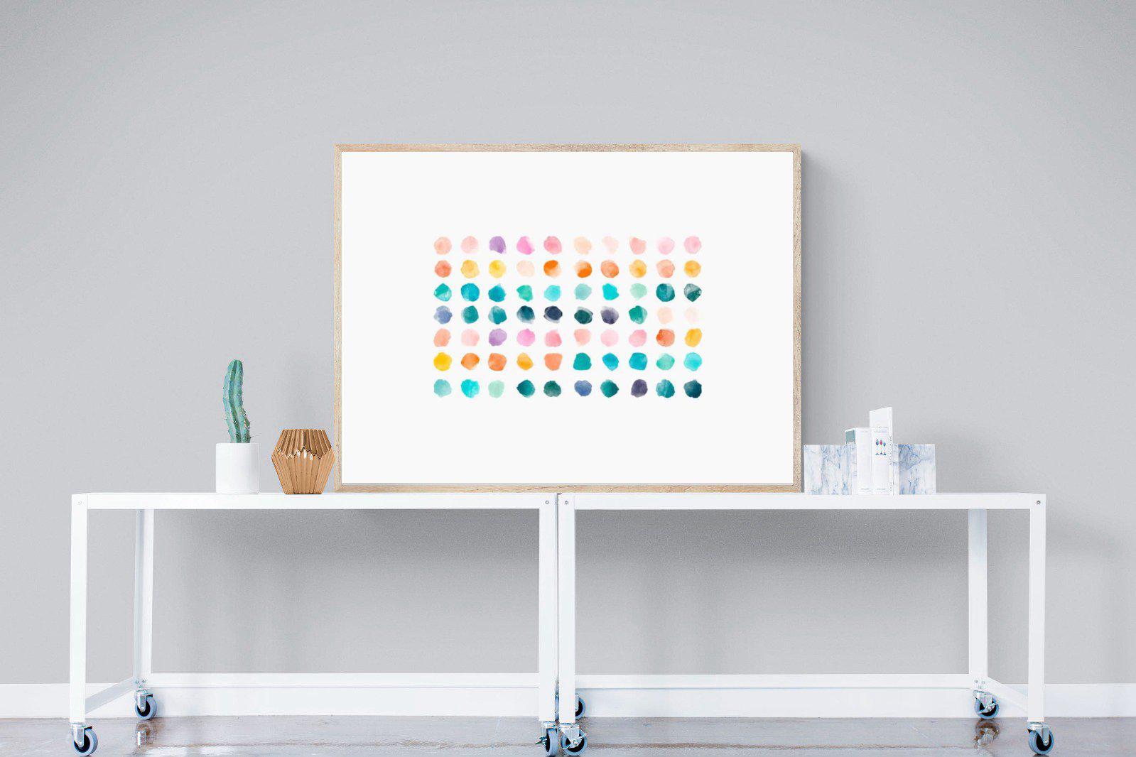 Polkadot-Wall_Art-120 x 90cm-Mounted Canvas-Wood-Pixalot