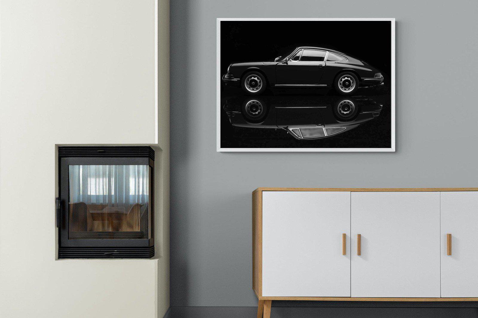 Porsche 911-Wall_Art-100 x 75cm-Mounted Canvas-White-Pixalot