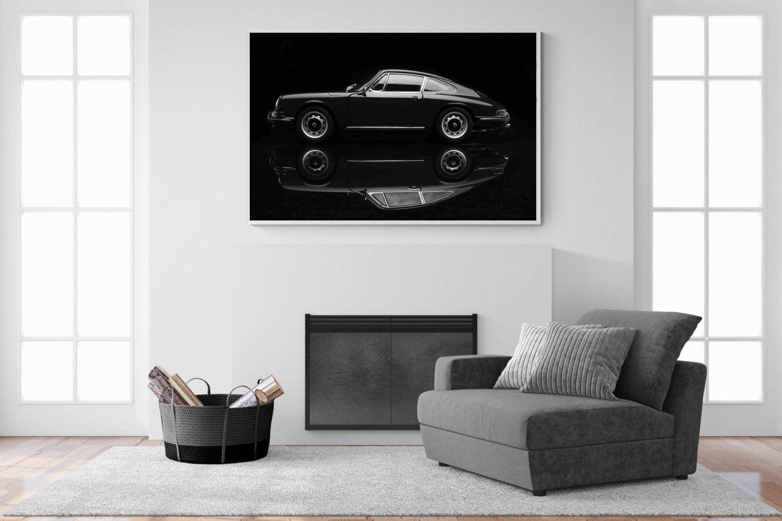 Porsche 911-Wall_Art-150 x 100cm-Mounted Canvas-White-Pixalot