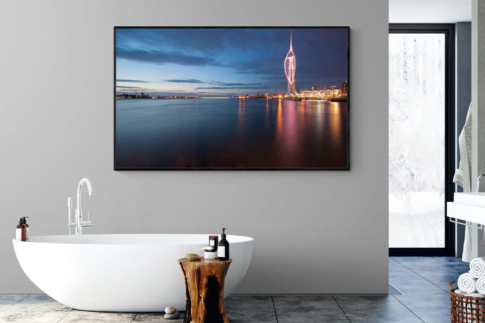 Portsmouth-Wall_Art-180 x 110cm-Mounted Canvas-Black-Pixalot