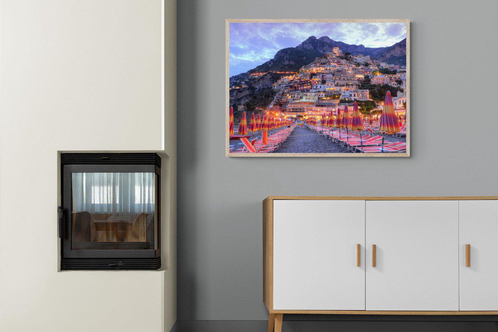 Positano-Wall_Art-100 x 75cm-Mounted Canvas-Wood-Pixalot