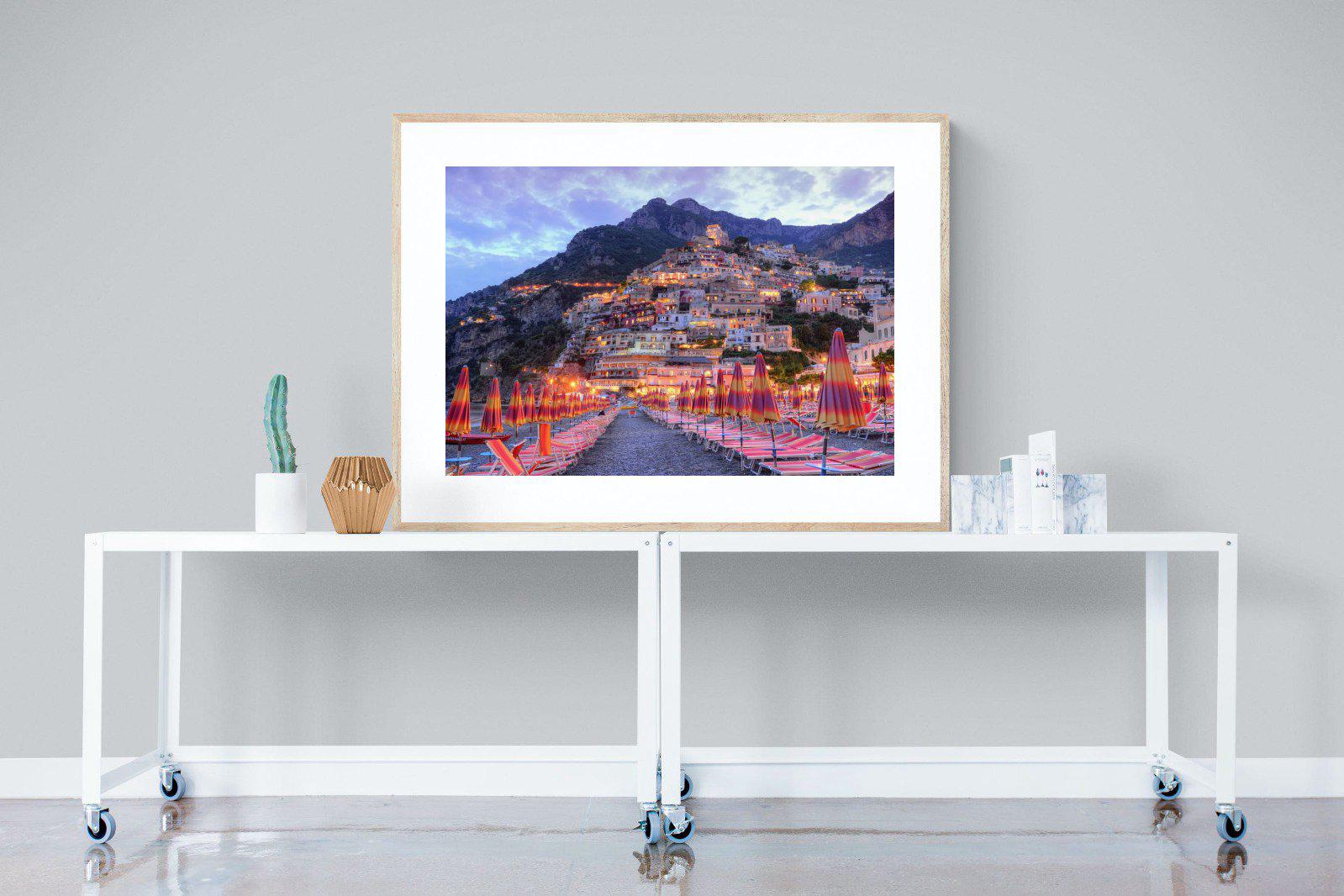 Positano-Wall_Art-120 x 90cm-Framed Print-Wood-Pixalot