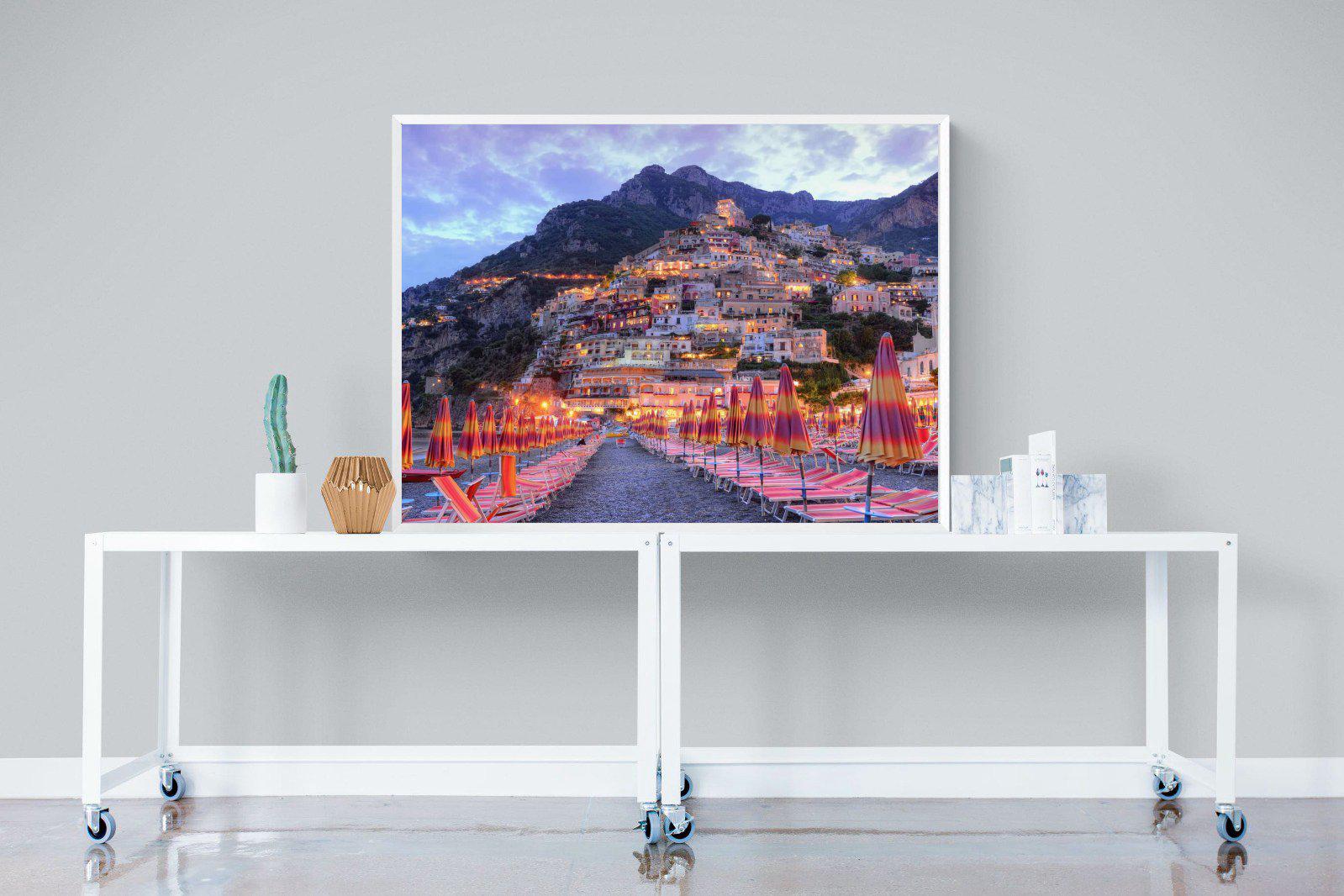 Positano-Wall_Art-120 x 90cm-Mounted Canvas-White-Pixalot