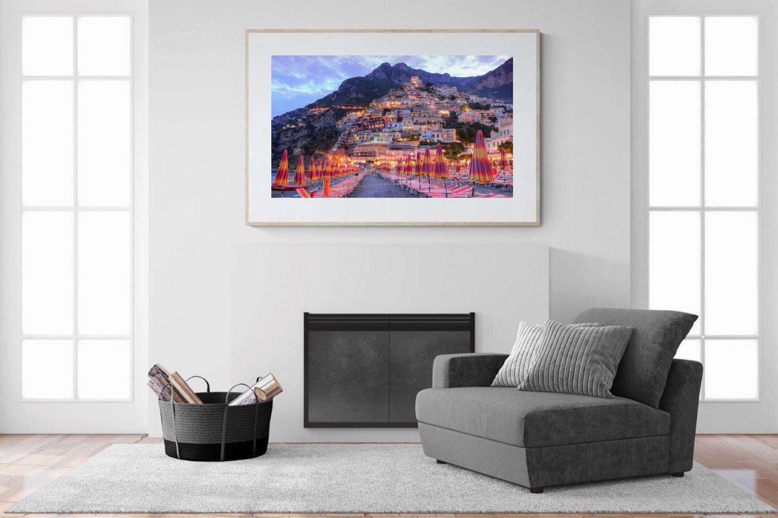 Positano-Wall_Art-150 x 100cm-Framed Print-Wood-Pixalot