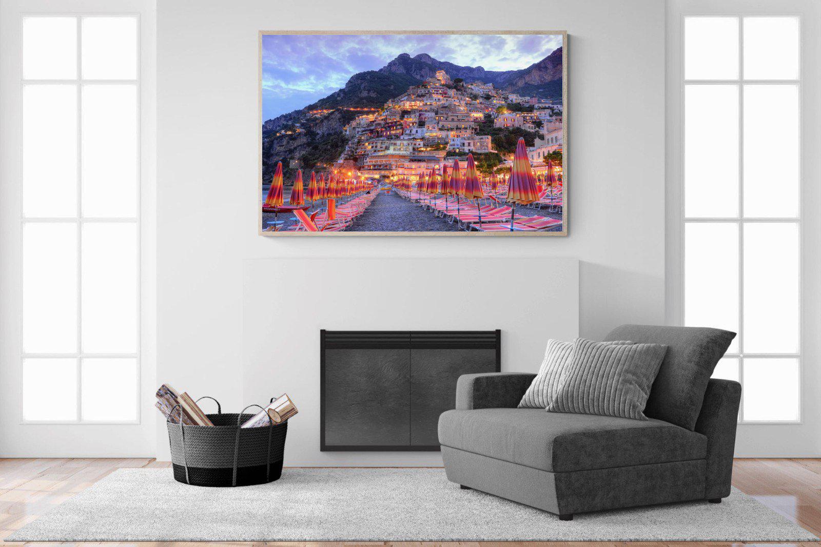 Positano-Wall_Art-150 x 100cm-Mounted Canvas-Wood-Pixalot