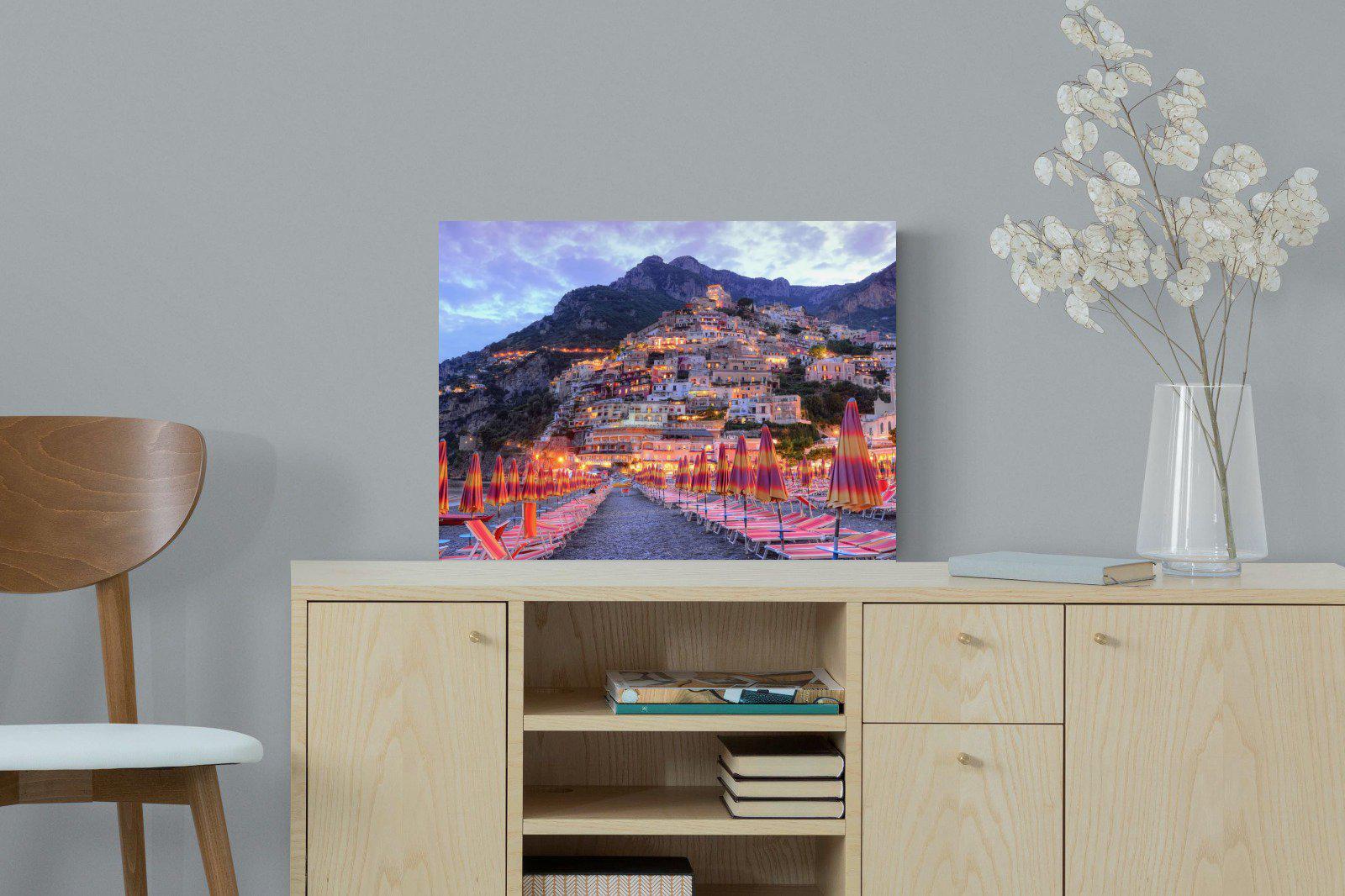 Positano-Wall_Art-60 x 45cm-Mounted Canvas-No Frame-Pixalot