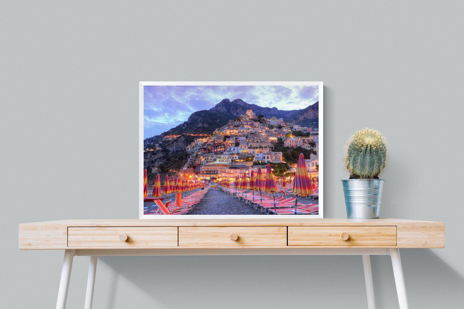 Positano-Wall_Art-80 x 60cm-Mounted Canvas-White-Pixalot