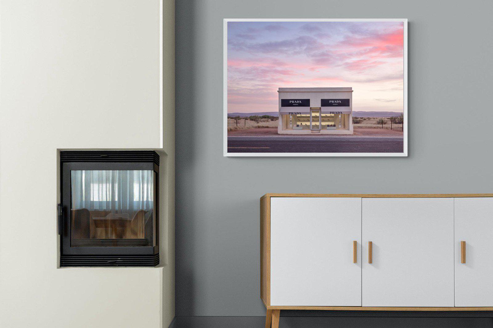 Prada Marfa-Wall_Art-100 x 75cm-Mounted Canvas-White-Pixalot