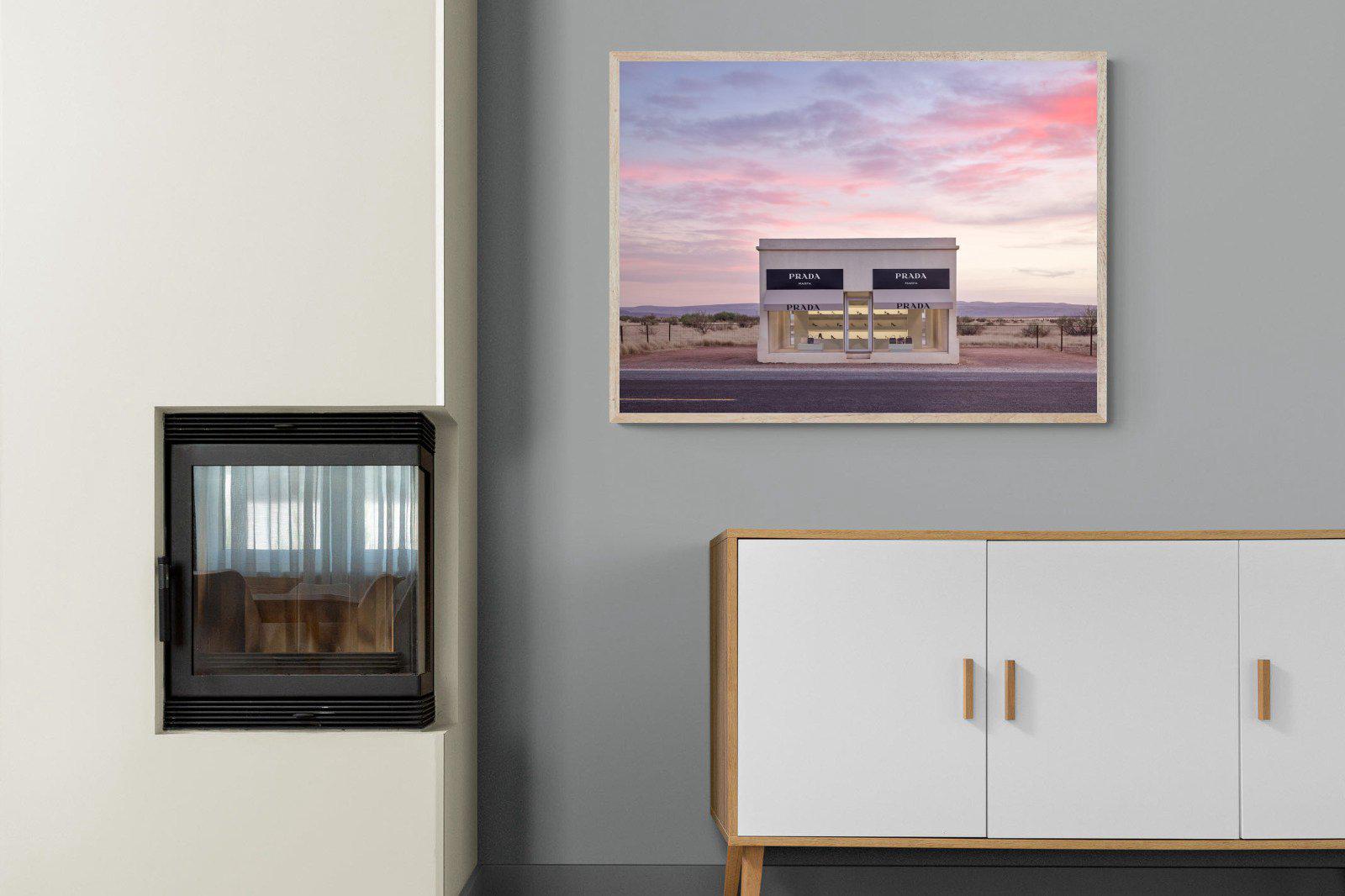 Prada Marfa-Wall_Art-100 x 75cm-Mounted Canvas-Wood-Pixalot