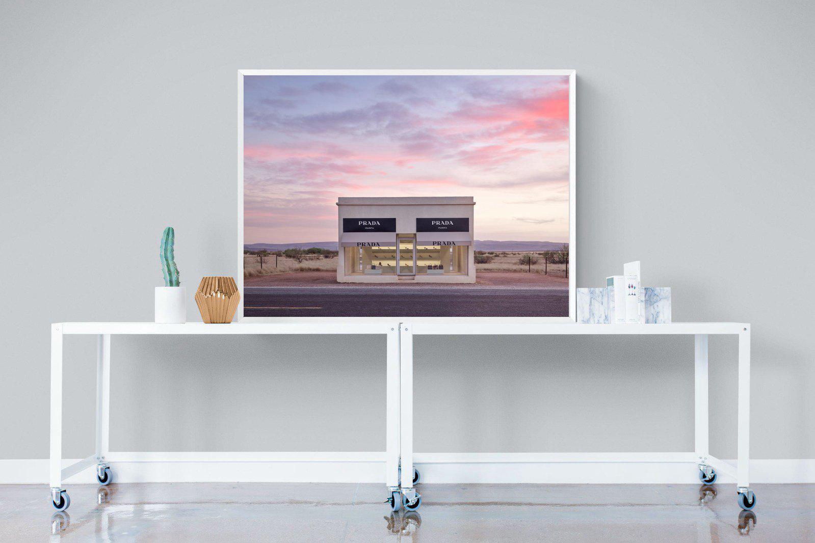 Prada Marfa-Wall_Art-120 x 90cm-Mounted Canvas-White-Pixalot