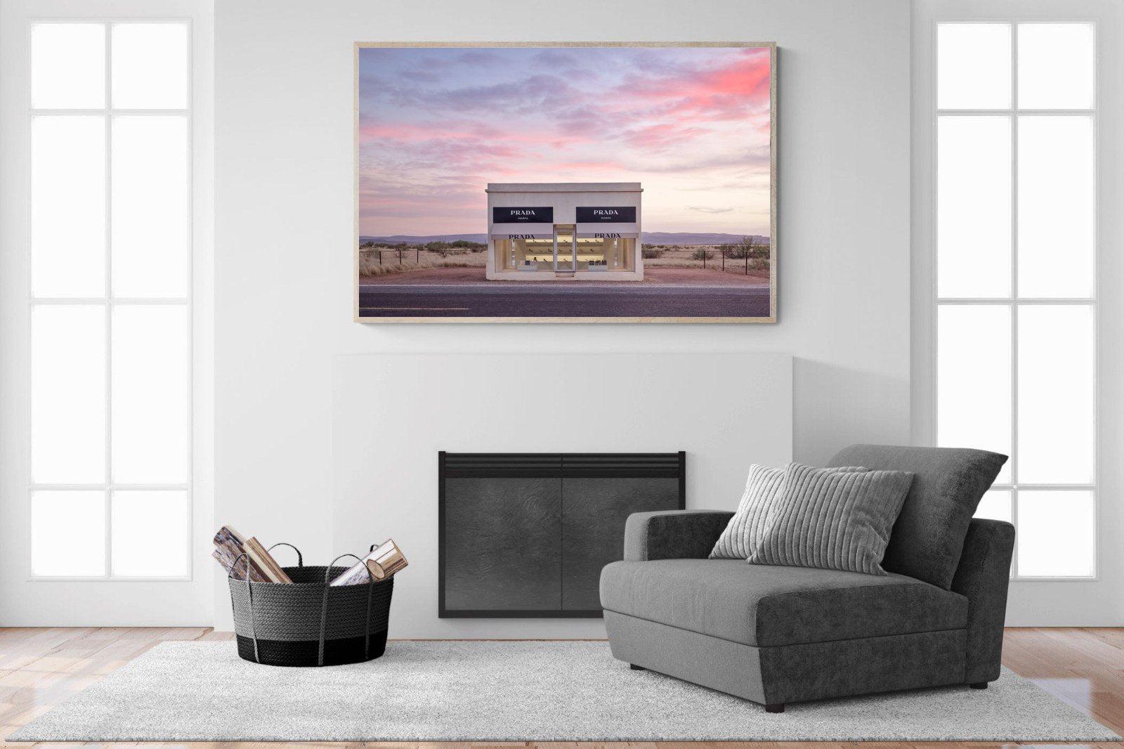 Prada Marfa-Wall_Art-150 x 100cm-Mounted Canvas-Wood-Pixalot