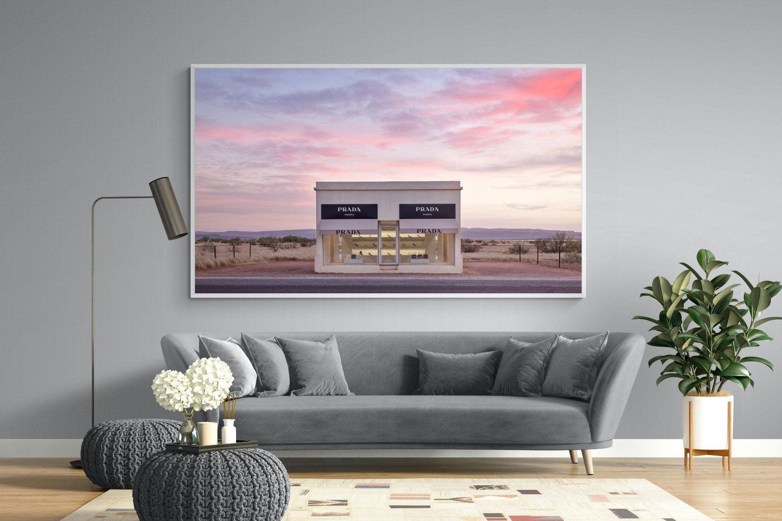 Prada Marfa-Wall_Art-220 x 130cm-Mounted Canvas-White-Pixalot