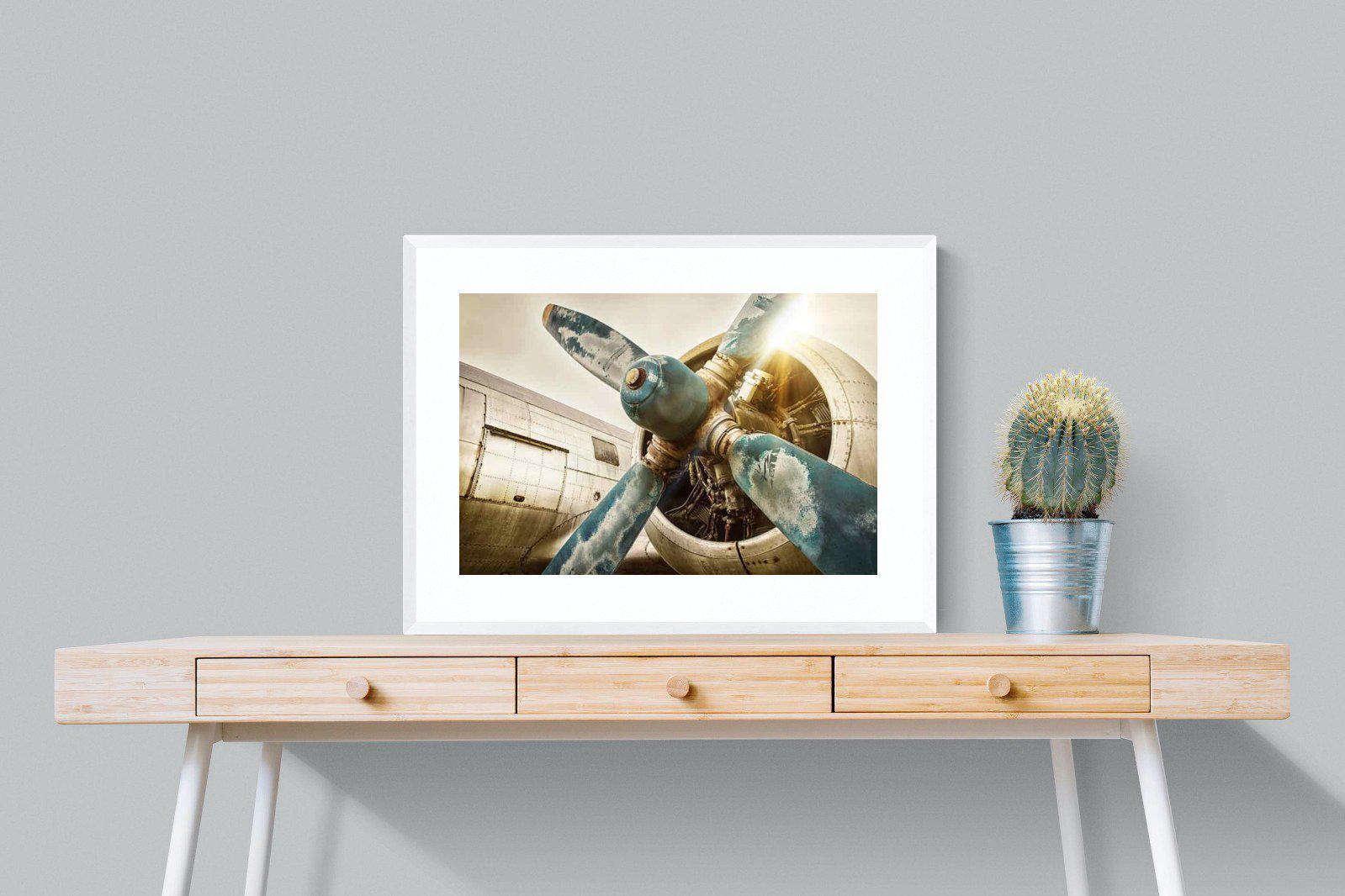 Propeller-Wall_Art-80 x 60cm-Framed Print-White-Pixalot