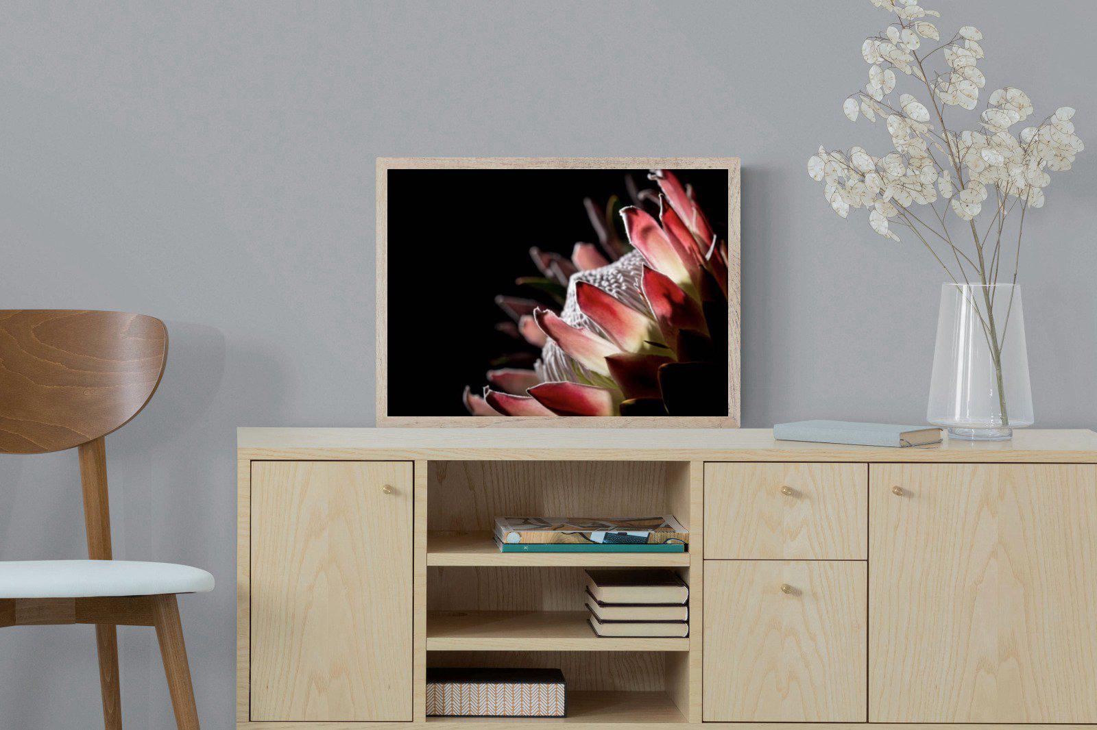 Protea-Wall_Art-60 x 45cm-Mounted Canvas-Wood-Pixalot