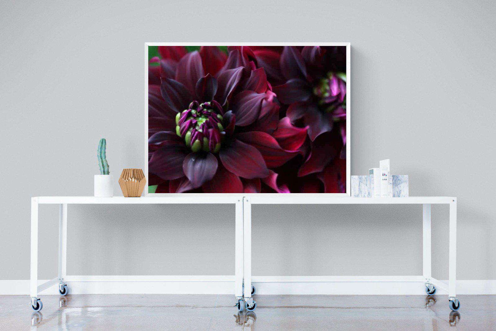 Purple Petals-Wall_Art-120 x 90cm-Mounted Canvas-White-Pixalot