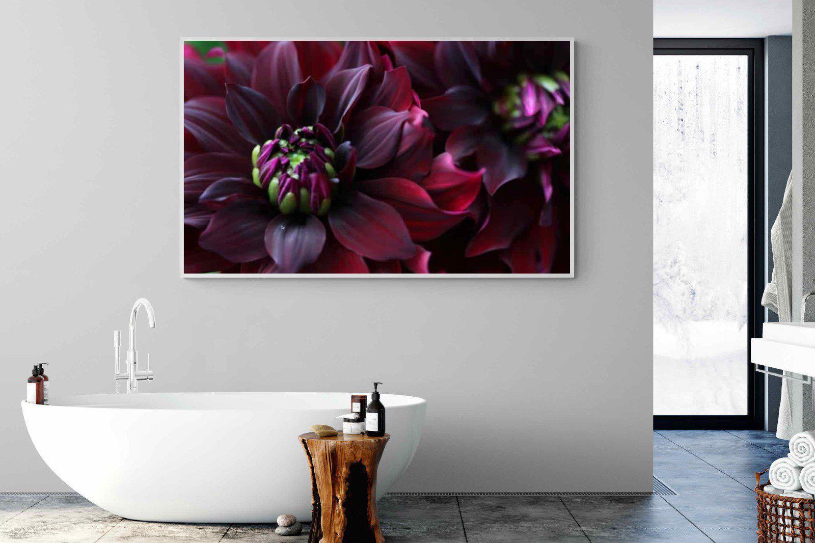 Purple Petals-Wall_Art-180 x 110cm-Mounted Canvas-White-Pixalot