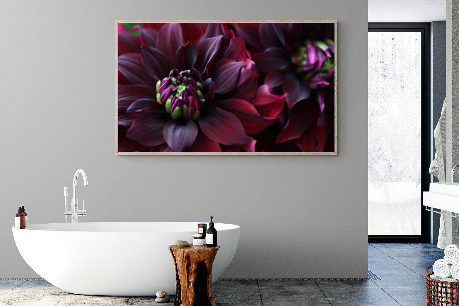 Purple Petals-Wall_Art-180 x 110cm-Mounted Canvas-Wood-Pixalot