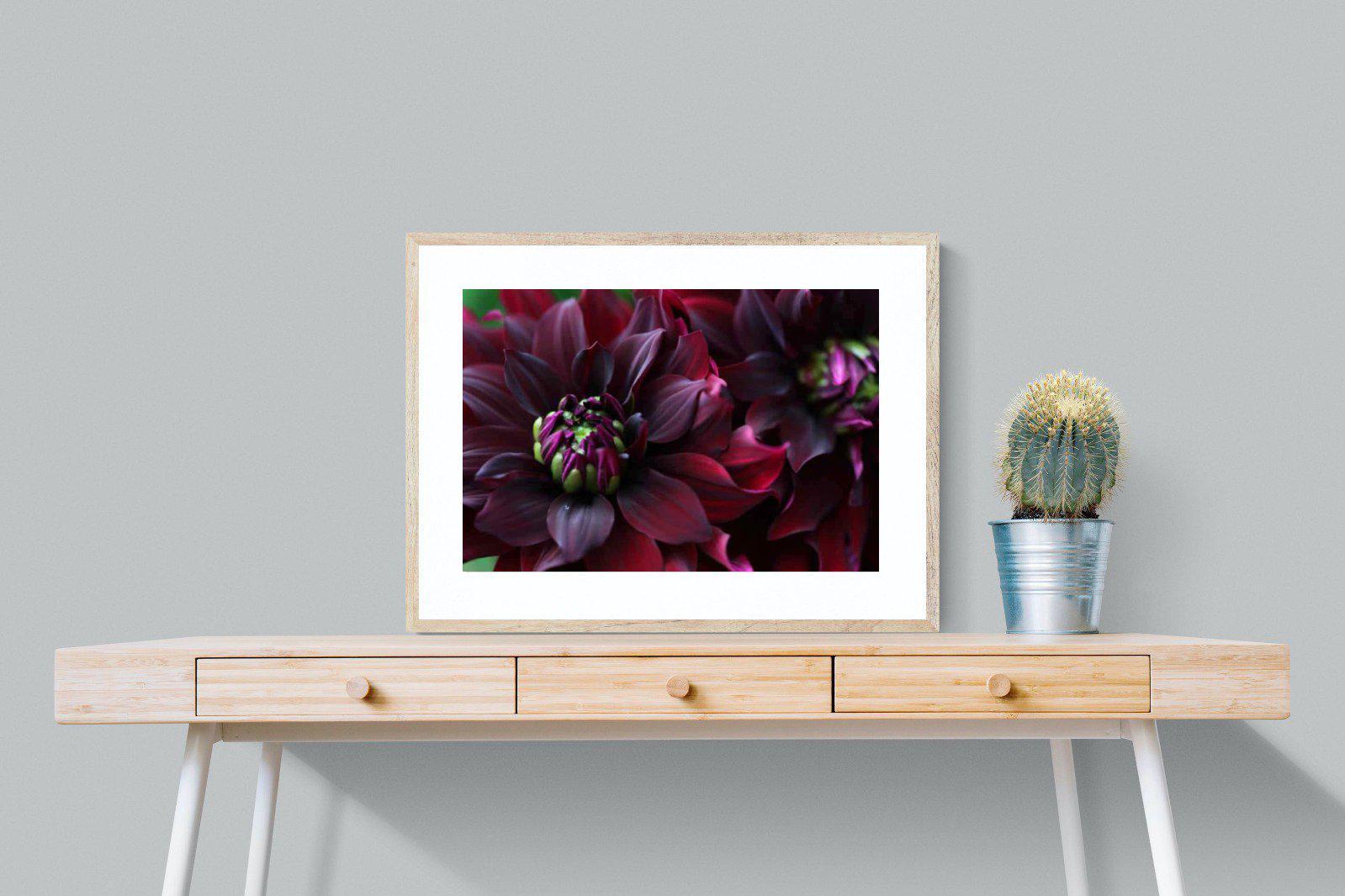 Purple Petals-Wall_Art-80 x 60cm-Framed Print-Wood-Pixalot