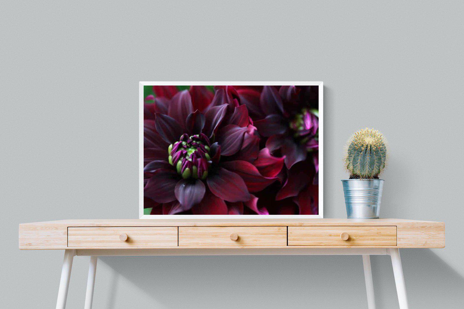 Purple Petals-Wall_Art-80 x 60cm-Mounted Canvas-White-Pixalot