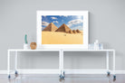 Pyramids-Wall_Art-120 x 90cm-Framed Print-White-Pixalot