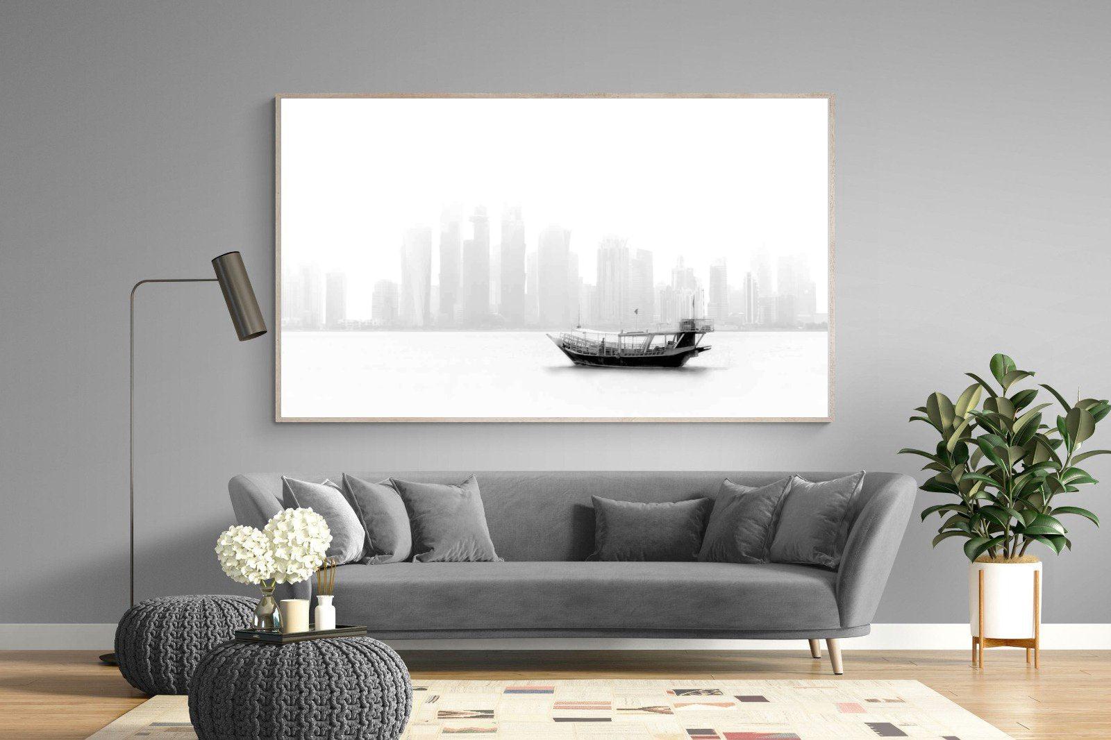 Qatar Junk-Wall_Art-220 x 130cm-Mounted Canvas-Wood-Pixalot