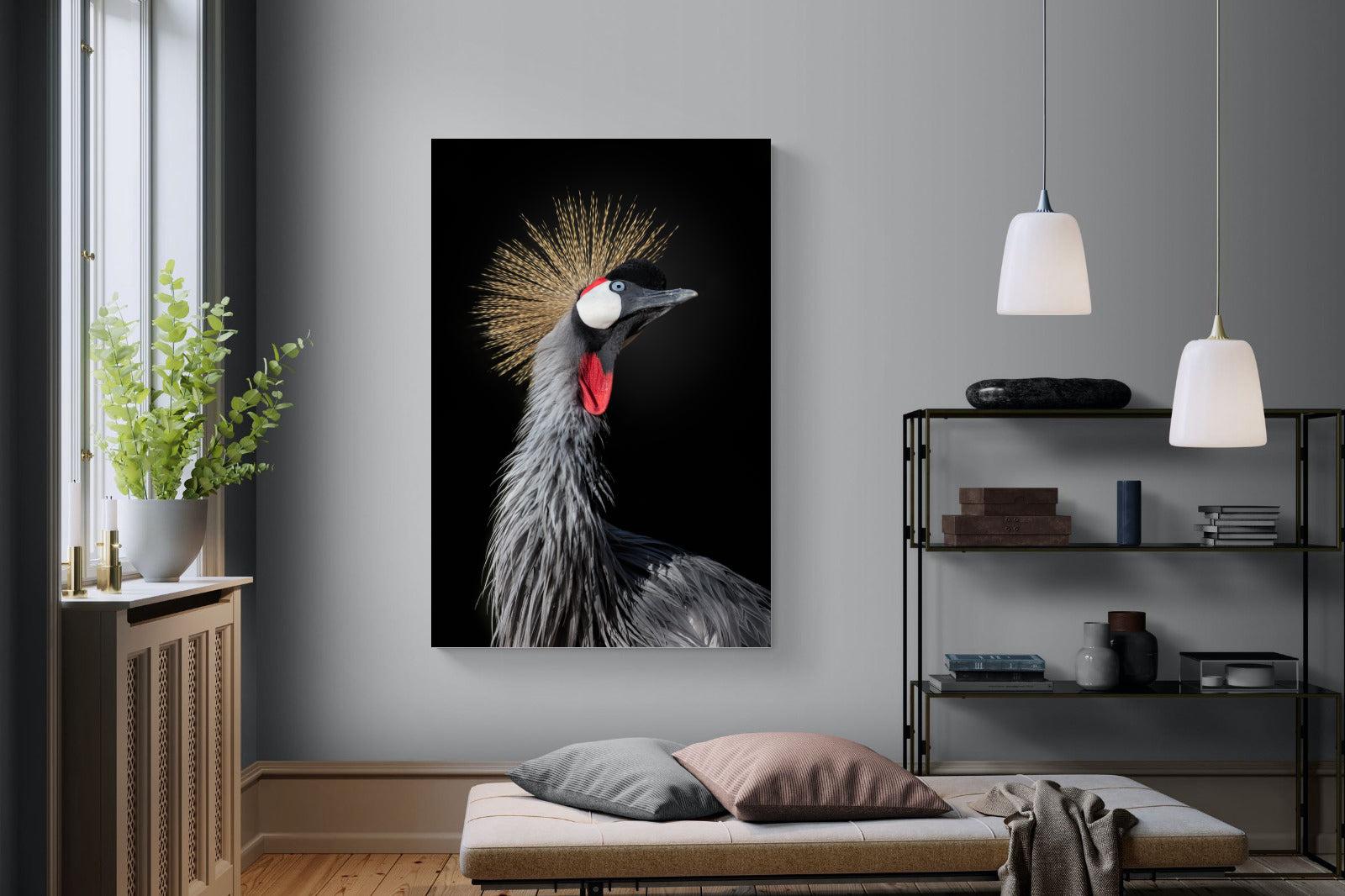 Queen Crane-Wall_Art-120 x 180cm-Mounted Canvas-No Frame-Pixalot