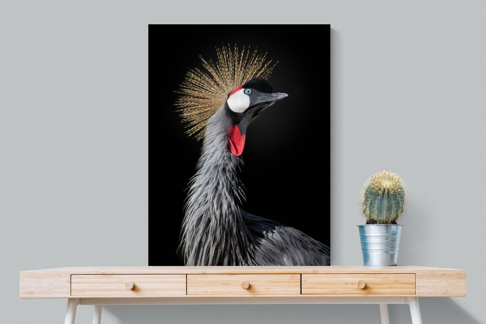 Queen Crane-Wall_Art-75 x 100cm-Mounted Canvas-No Frame-Pixalot