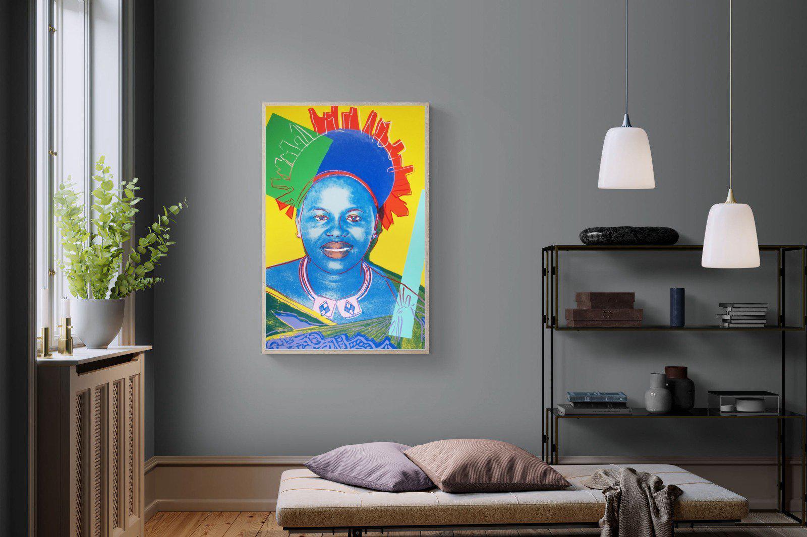 Queen Ntombi-Wall_Art-100 x 150cm-Mounted Canvas-Wood-Pixalot