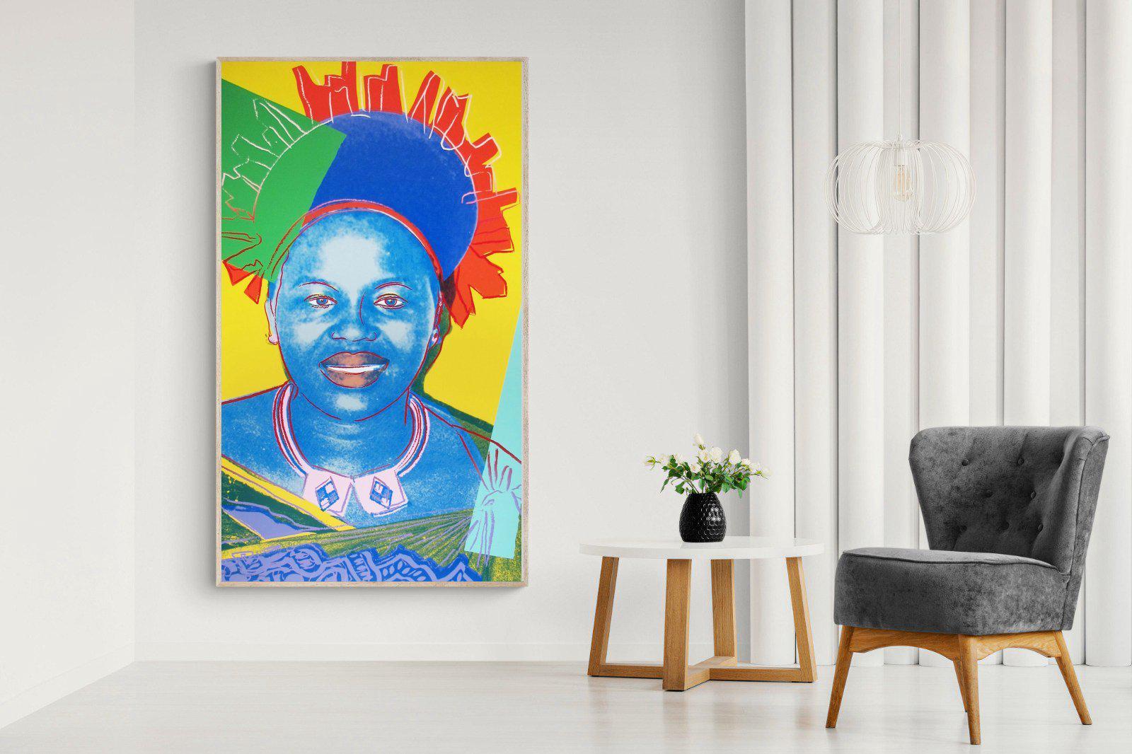 Queen Ntombi-Wall_Art-130 x 220cm-Mounted Canvas-Wood-Pixalot