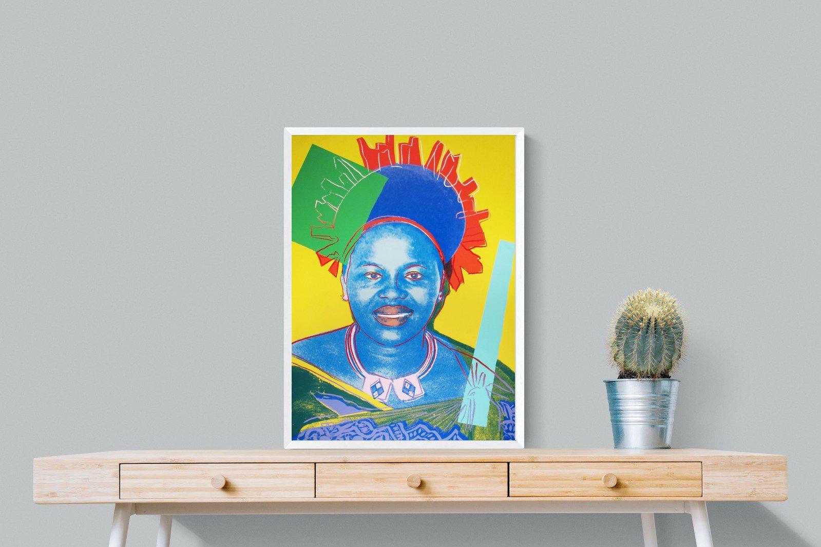 Queen Ntombi-Wall_Art-60 x 80cm-Mounted Canvas-White-Pixalot