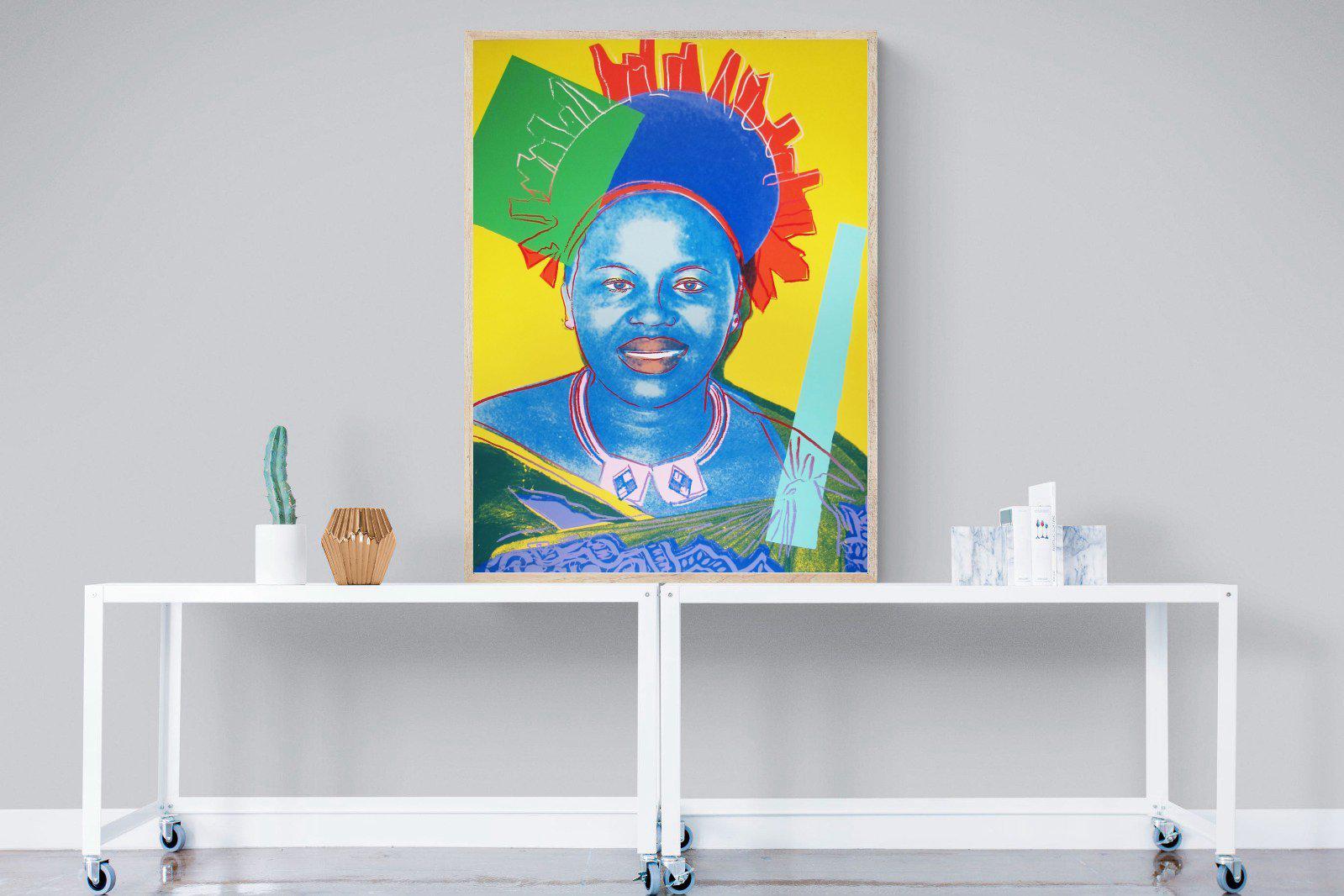 Queen Ntombi-Wall_Art-90 x 120cm-Mounted Canvas-Wood-Pixalot